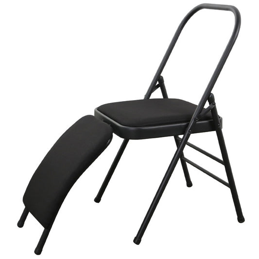 Coach Type Multifunctional Folding Yoga Auxiliary Chair, Double Beam + Lumbar Support