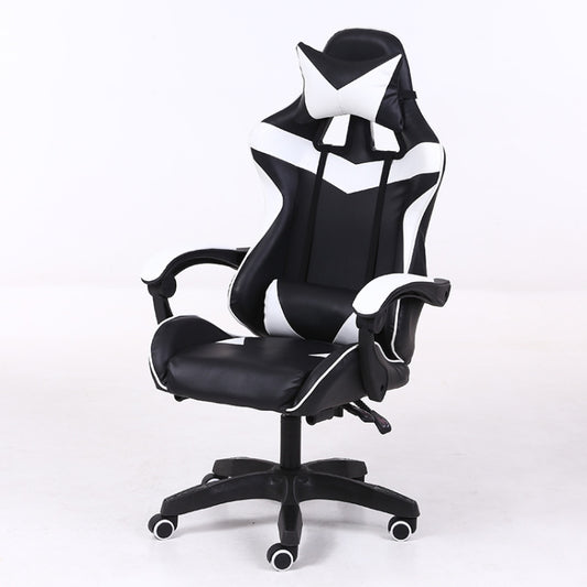 Computer Office Chair Home Gaming Chair Lifted Rotating Lounge Chair with Nylon Feet, With Nylon Feet (Black), With Nylon Feet (Green), With Nylon Feet (Gold), With Nylon Feet (Blue), With Nylon Feet (Red)