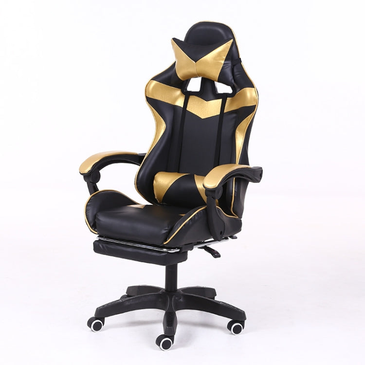 Computer Office Chair Home Gaming Chair Lifted Rotating Lounge Chair with Footrest / Nylon Feet, With Footrest / Nylon Feet (Black), With Footrest / Nylon Feet (Green), With Footrest / Nylon Feet (Gold), With Footrest / Nylon Feet (Blue)