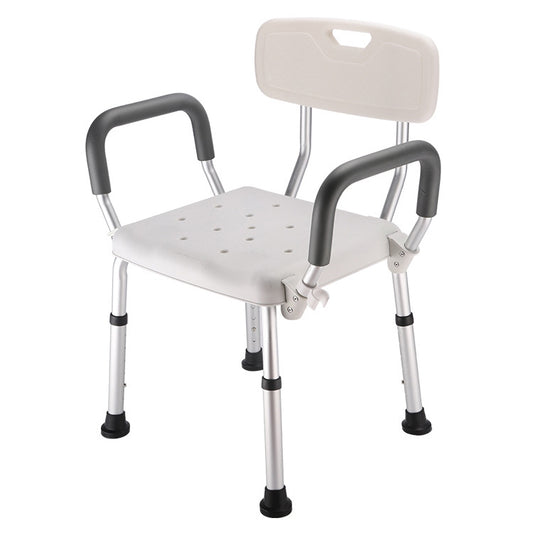 Aluminum Alloy Bath Chair with Backrest for Elderly / Pregnant Woman, Bath Chair