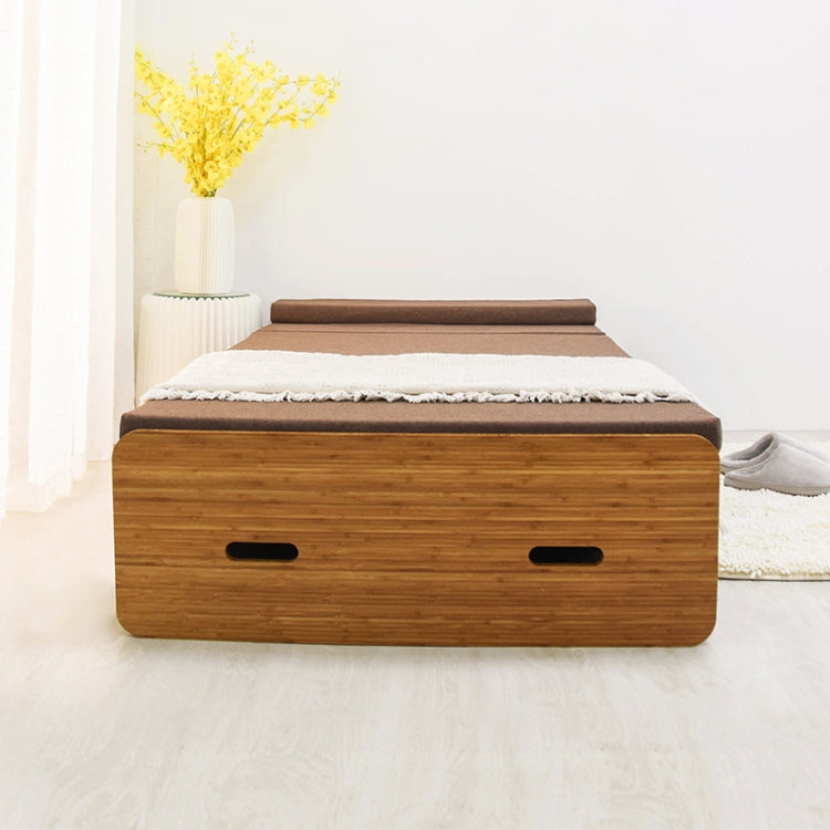 Creative Folding Single Bed, Size: Width: 200x70cm, Size: Width: 200x70cm(Brown)