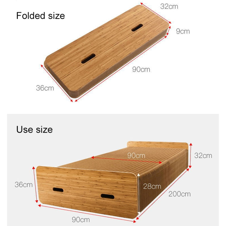 Creative Folding Single Bed, Size: Width: 200x90cm, Size: Width: 200x90cm (Grey), Size: Width: 200x90cm (Brown)