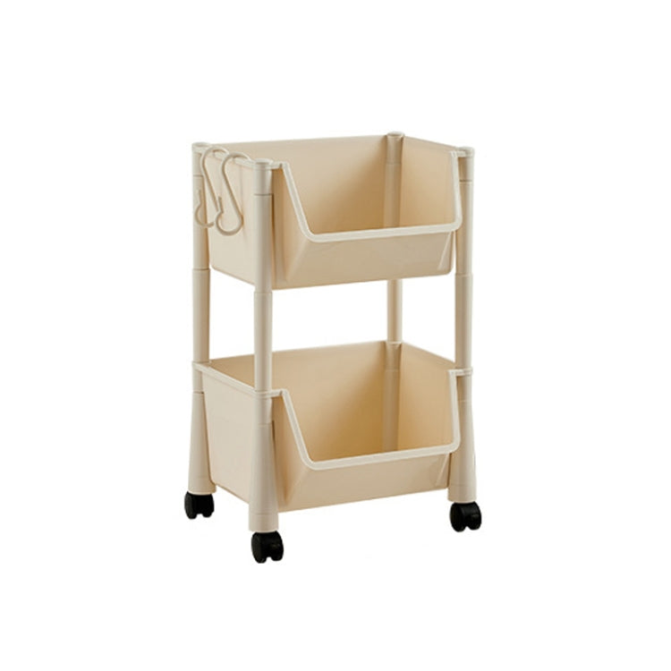 Household Movable Floor-Standing Trolley Bookcase Multifunctional Kitchen Bedroom Shelf With Wheels, 2 Layer With Lid, 2 Layer Without Lid, 3 Layer With Lid, 3 Layer Without Lid, 4 Layer With Lid, 4 Layer Without Lid