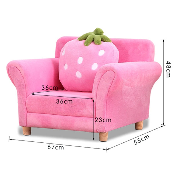 Fashion Children Sofa Cute Cartoon Cloth Art Strawberry Princess Sofa